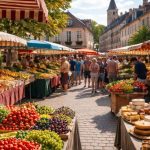 Food Markets Across Burgundy