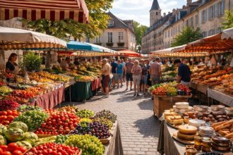 Food Markets Across Burgundy